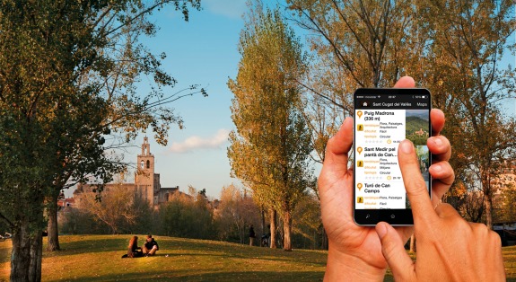 Natura Local app. Routes through the Natural Park. Family activities. Sant Cugat