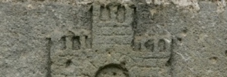 Castillo grabado en muro